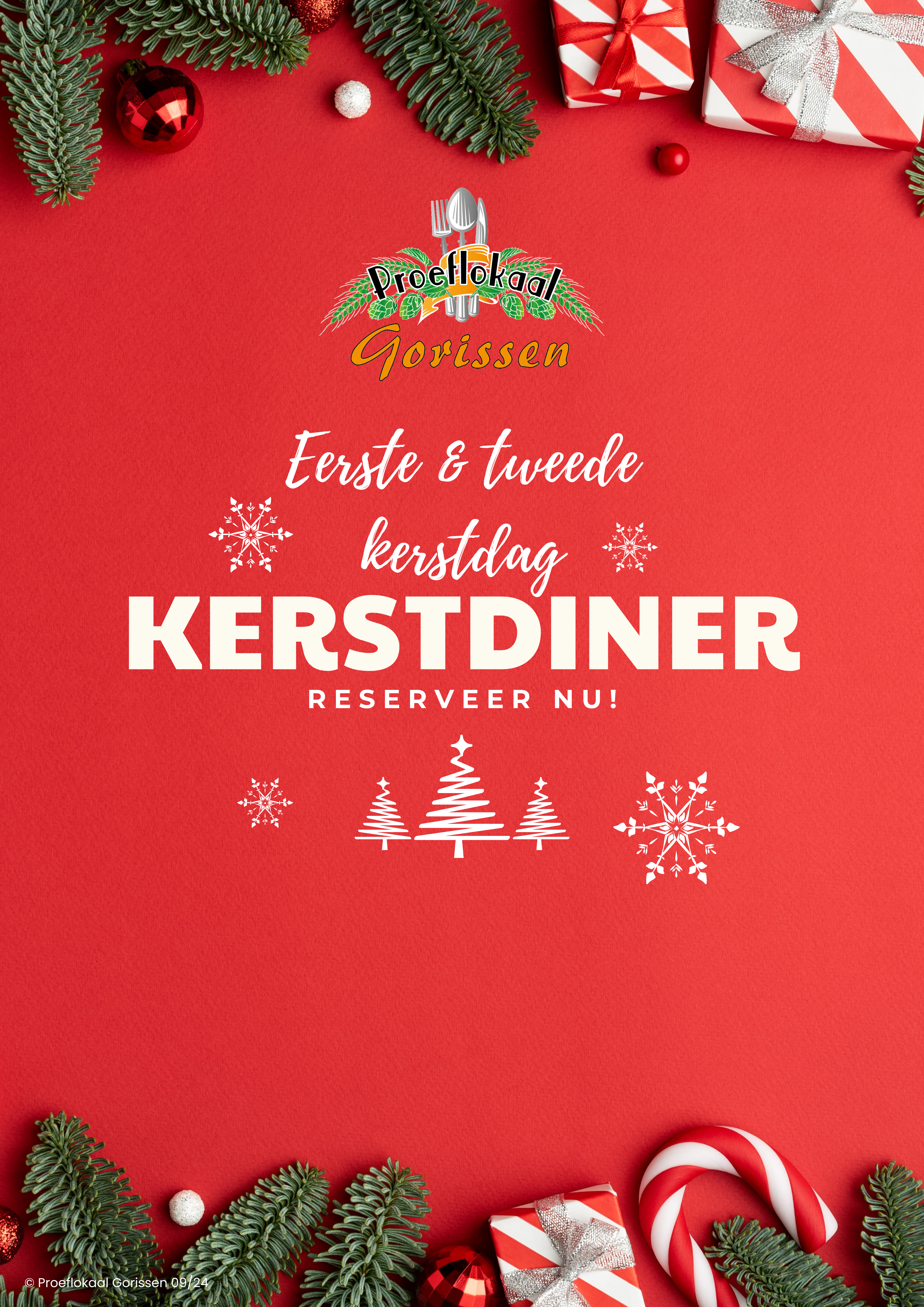 Kerstdiner poster